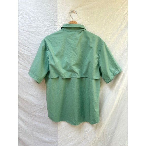 Lot of 2 LB Tech Fishing Shirt Short Sleeve Button Down Outdoor Camp Mens Medium - Picture 5 of 10